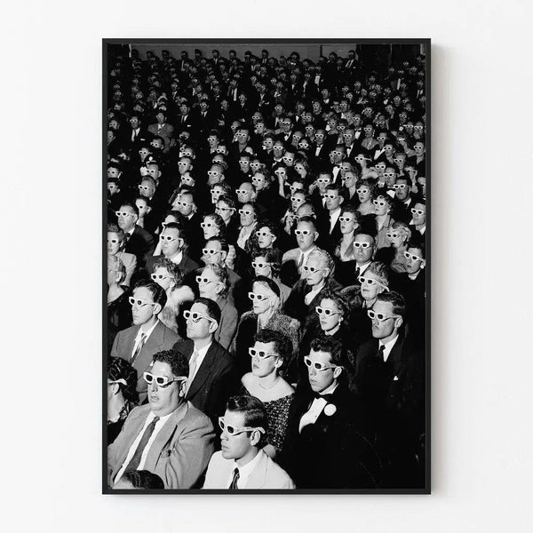 Spectators of the Past | Black and white photo decoration