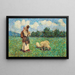 The Shepherdess - Spiro Bocaric — framed artwork on a wall