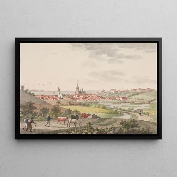 Aarhus Painting - Søren L. Lange — framed artwork on a wall