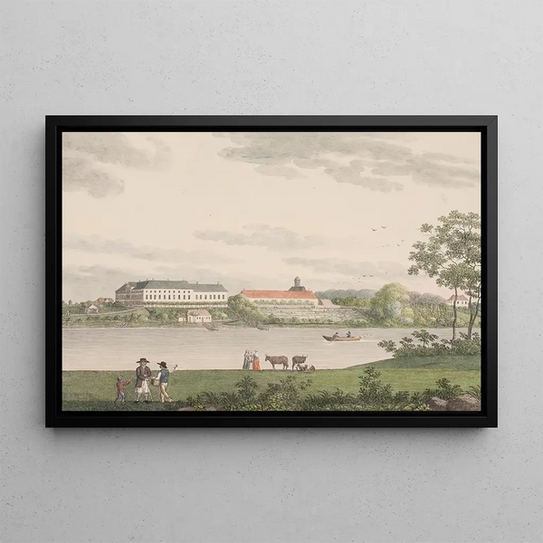 Château d'Augustenborg sur Als - Søren L. Lange — framed artwork on a wall