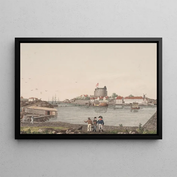 Christianshavn Painting - Søren L. Lange — framed artwork on a wall