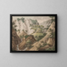 A view of the chalk mountains by Mns - Søren L. Lange — framed artwork on a wall