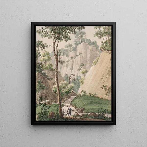 A view at Liselund on Møn - Søren L. Lange — framed artwork on a wall