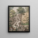A waterfall at Liselund on Møn - Søren L. Lange — framed artwork on a wall