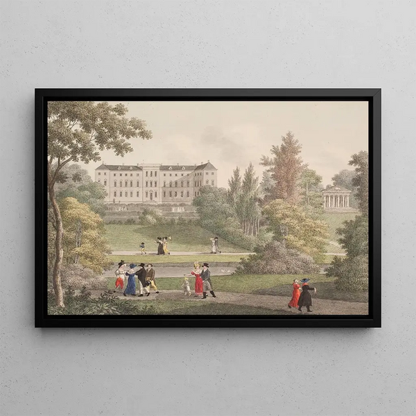 Château de Frederiksberg - Søren L. Lange — framed artwork on a wall