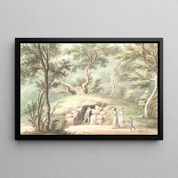 Tomb near Jægerspris - Søren L. Lange — framed artwork on a wall