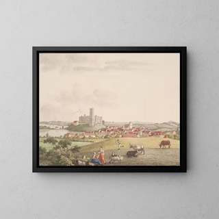 Kolding Painting - Søren L. Lange — framed artwork on a wall