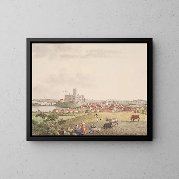 Kolding Painting - Søren L. Lange — framed artwork on a wall