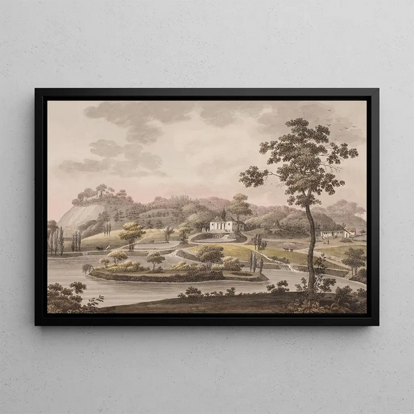 Liselund on Møn Island in Denmark - Søren L. Lange — framed artwork on a wall