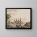 Prospectus of the Royal Castle of Frederiksborg in Sjælland - Søren L. Lange — framed artwork on a wall