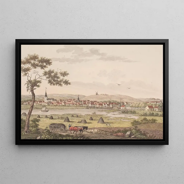 Randers Painting - Søren L. Lange — framed artwork on a wall