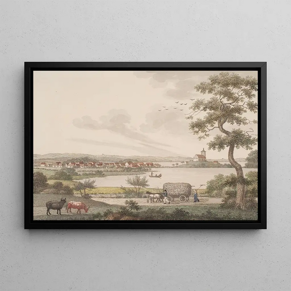Skanderborg Painting - Søren L. Lange — framed artwork on a wall