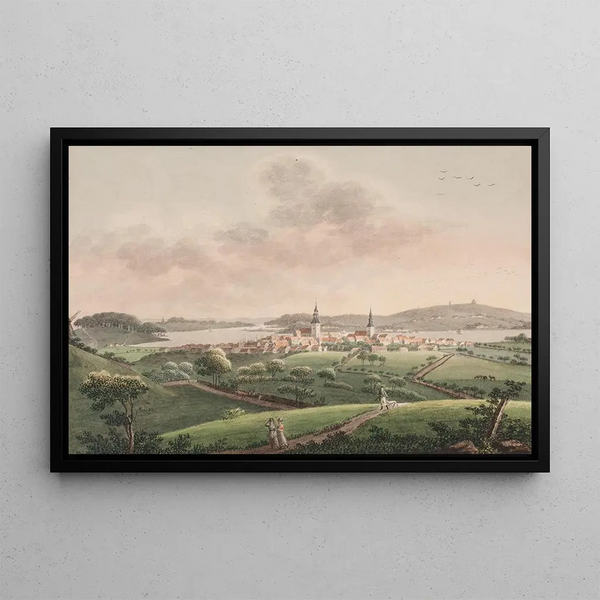Svendborg Painting - Søren L. Lange — framed artwork on a wall