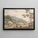 Thyrsbæk painting in the Vejle region - Søren L. Lange — framed artwork on a wall