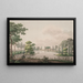 View of Mr. the Lecturer Classen's residence near the East Gate of Copenhagen - Søren L. Lange — framed artwork on a wall