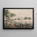 View of the public promenade created by Mr. the Lecturer Classen outside the East gate of Copenhagen - Søren L. Lange — framed artwork on a wall