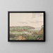 Vejle painting viewed from the southwest - Søren L. Lange — framed artwork on a wall