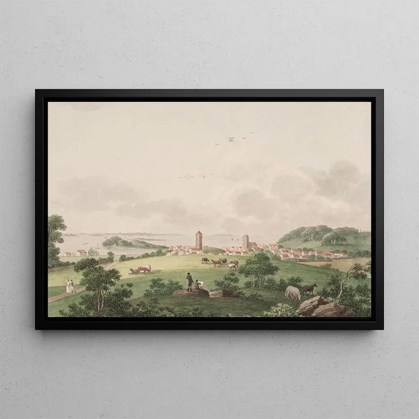 Vordingborg Painting - Søren L. Lange — framed artwork on a wall