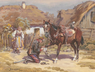 A Horse Keeper - Stanisław Bagieński — artwork view