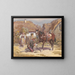 A Horse Keeper - Stanisław Bagieński — framed artwork on a wall