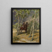 Uhlan on horseback - Stanisław Bagieński — framed artwork on a wall