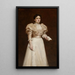 Portrait of Antonina Schmidt - Stanisław Cercha — framed artwork on a wall