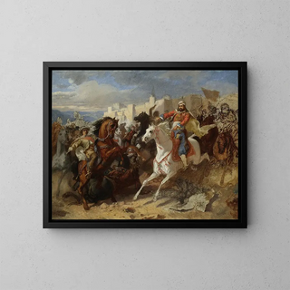 Episode of the Austro-Turkish Wars - Stanisław Chlebowski — framed artwork on a wall