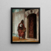 Guard at the Entrance of the Harem - Stanisław Chlebowski — framed artwork on a wall