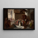 Scene in a church, sketch for a historical scene - Stanisław Chlebowski — framed artwork on a wall