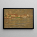 View of the city by the water - Stanisław Chlebowski — framed artwork on a wall