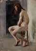 Male nude painting - Stanisław Dębicki — artwork view