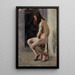 Male nude painting - Stanisław Dębicki — framed artwork on a wall