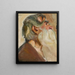 Old man with gray beard - Stanisław Dębicki — framed artwork on a wall