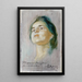 Study of the Fiancé's Portrait - Stanisław Dębicki — framed artwork on a wall