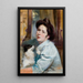 Portrait of the Wife - Stanisław Dębicki — framed artwork on a wall