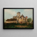 View of Winicz Castle from the Chapel Side - Stanisław Fabijański — framed artwork on a wall