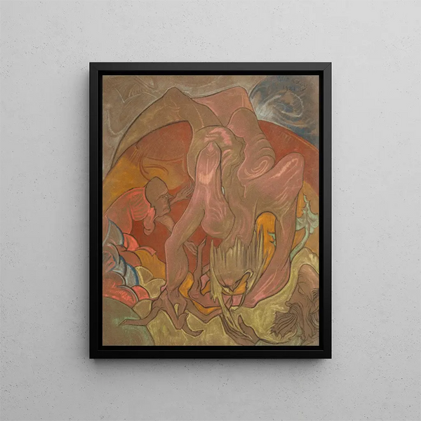 Composition - Stanisław Ignacy Witkiewicz — framed artwork on a wall