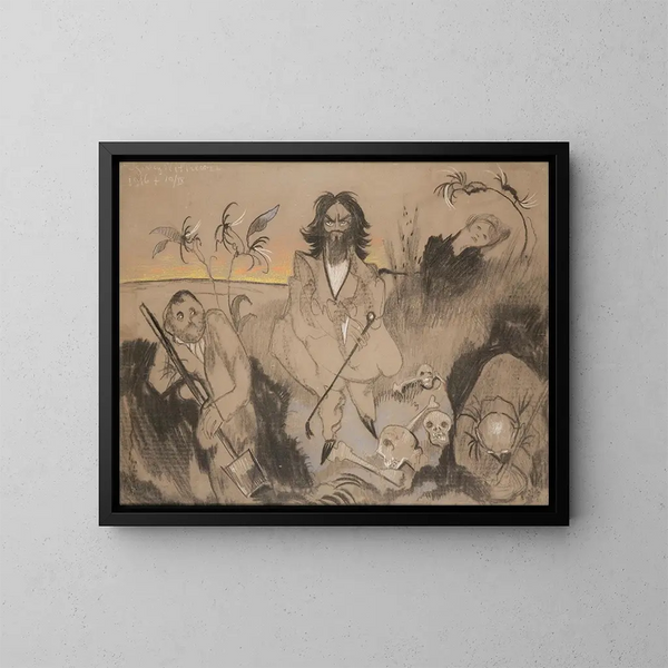 Monologue des fossoyeurs - Stanisław Ignacy Witkiewicz — framed artwork on a wall