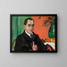 Portrait of Maria Stawarska Goliska - Stanisław Ignacy Witkiewicz — framed artwork on a wall