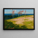 Landscape with Birches - Stanisław Jarocki — framed artwork on a wall