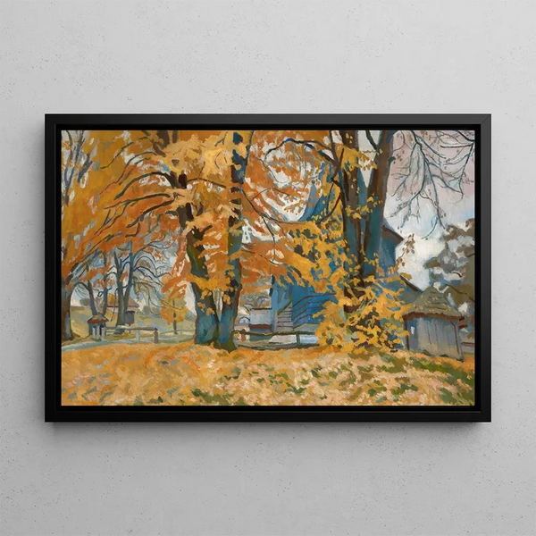 Church in Libusza - Stanisław Kamocki — framed artwork on a wall