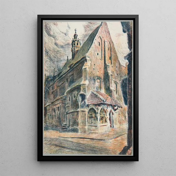 Sainte Barbe - Stanisław Kamocki — framed artwork on a wall