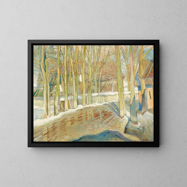 Dégel - Stanisław Kamocki — framed artwork on a wall
