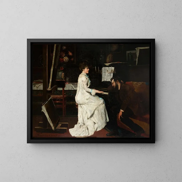 the piano - Stanisław Lentz — framed artwork on a wall