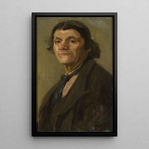 Portrait painting - Stanisław Lentz — framed artwork on a wall
