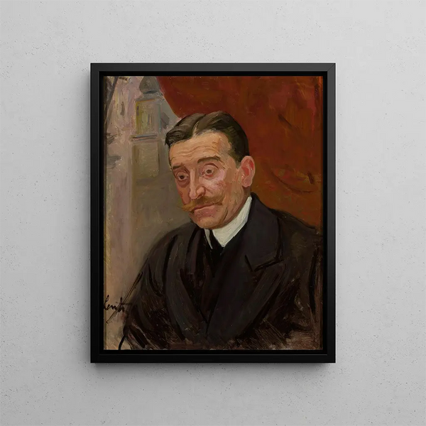 Portrait Painting of Zdzisław Lubomirski - Stanisław Lentz — framed artwork on a wall