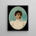 Portrait Painting of Aniela Rapacka - Stanisław Masłowski — framed artwork on a wall