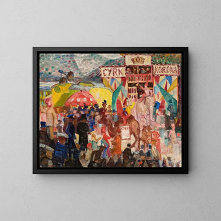Circus - Stanisław Osostowicz — framed artwork on a wall