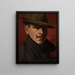 Self-portrait Painting - Stanisław Sawiczewski — framed artwork on a wall