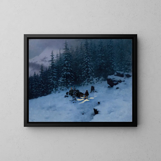 Autumn Pasture - Stanisław Witkiewicz — framed artwork on a wall
